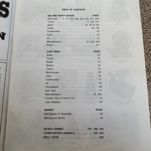 Vintage 1994 Collectors Encyclopedia Toys Banks Cast Iron Tin Wind Up Autos - Picture 3 of 8